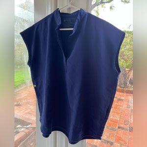 Figs scrub top, navy, large